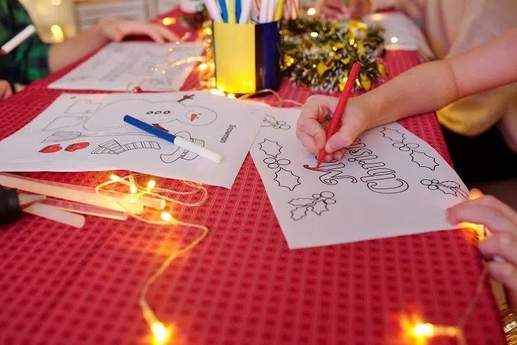 christmas coloring to print free pages