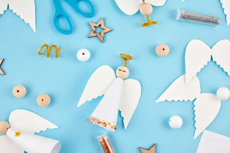 diy wooden christmas decorations easy projects paper cone angels