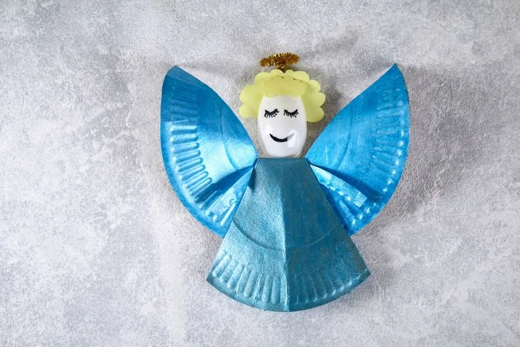 diy paper plate angel tutorial