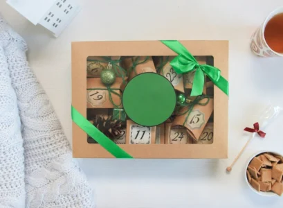 diy tea advent calendar using a tea box as a gift