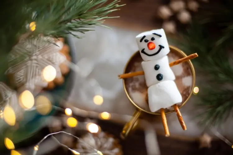 how to make marshmallow snowman for christmas