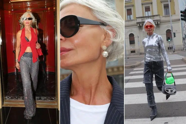 how to wear silver clothing for women after 50