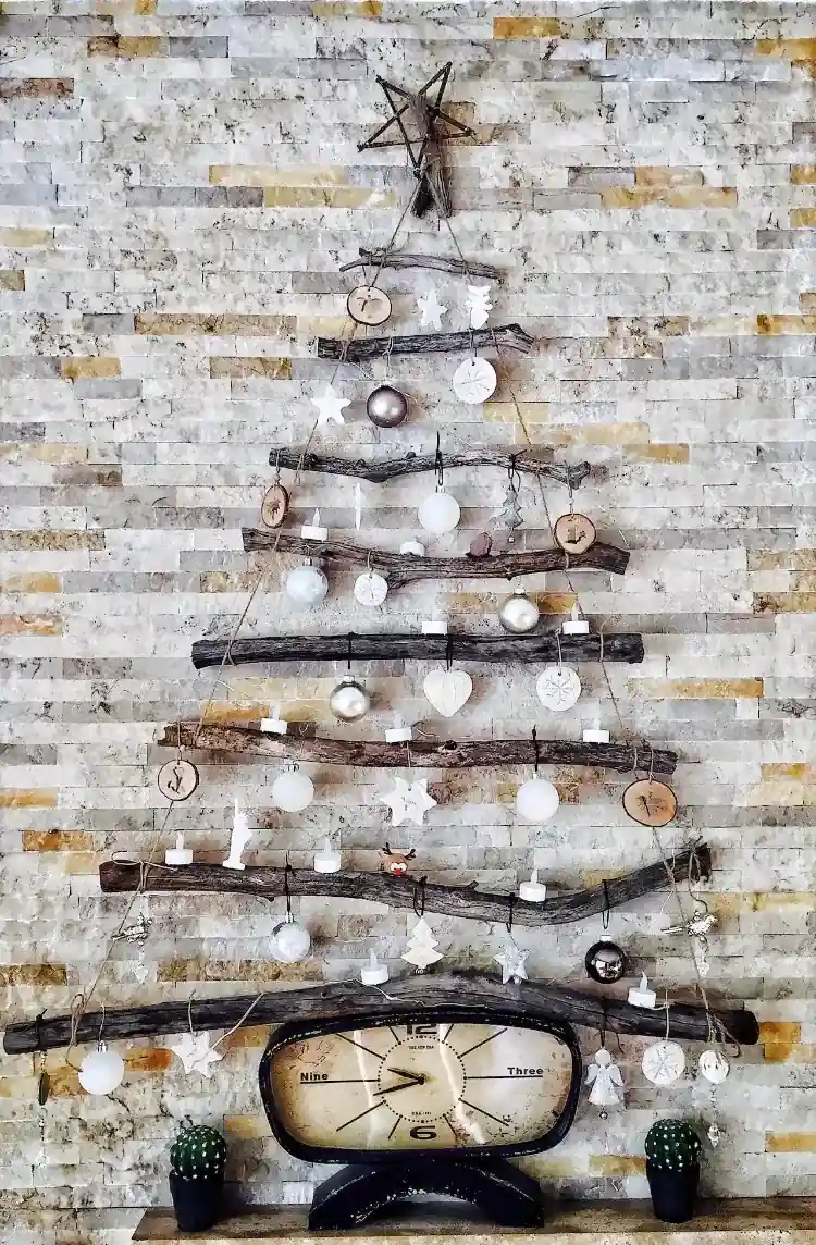 original diy wall christmas tree ideas