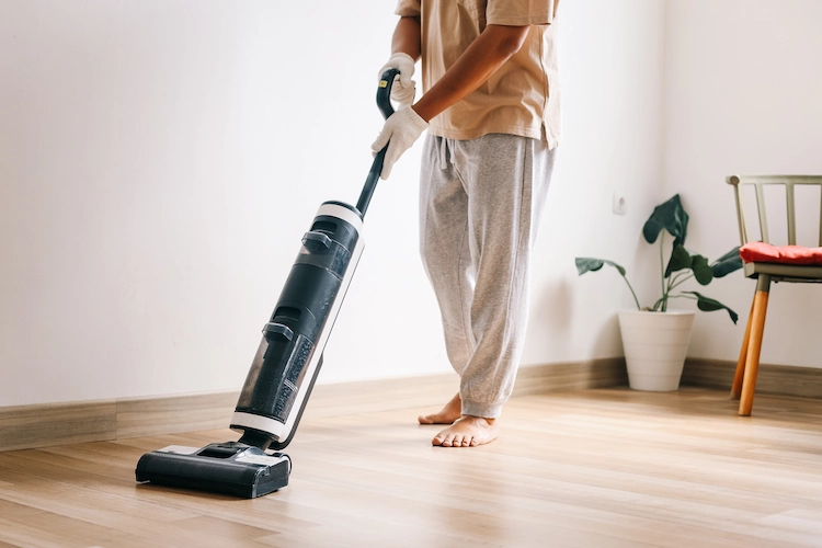 vacuum and mop all floors