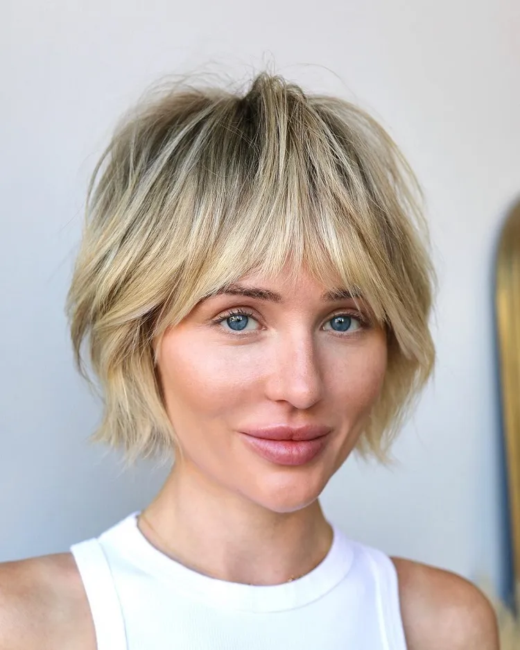 what bangs for my bob shaggy bob hairstyle