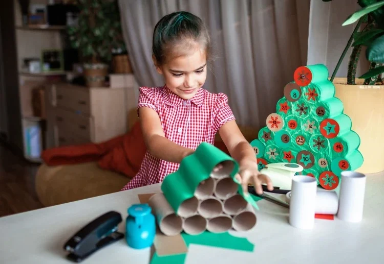 advent calendars made from toilet rolls with children 5 years old diy
