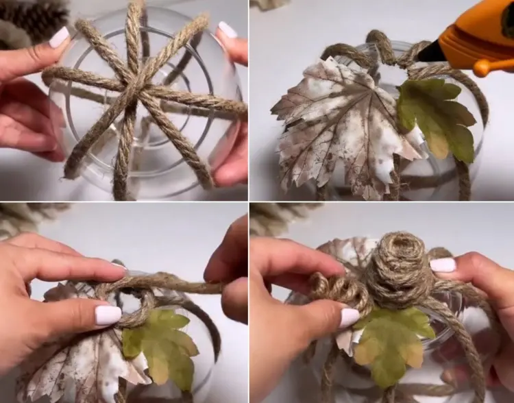 artificial or pressed leaves fixing and stem crafting
