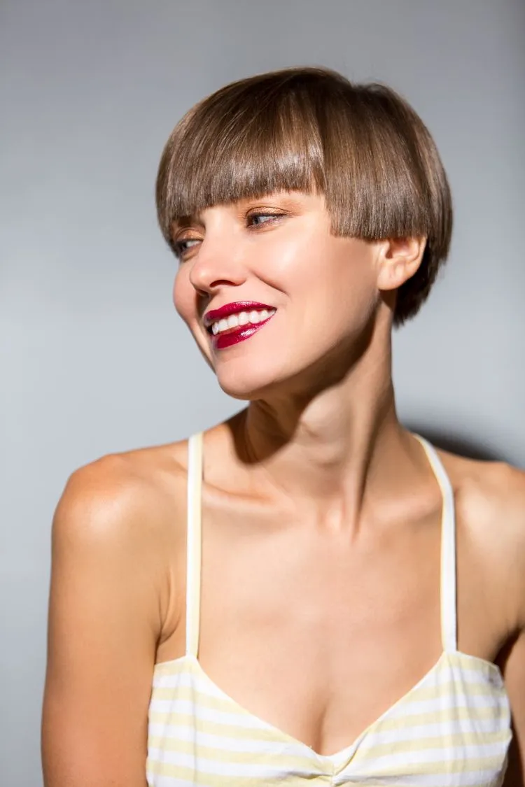 bowl cut for women 2024 hair trends hairstyle