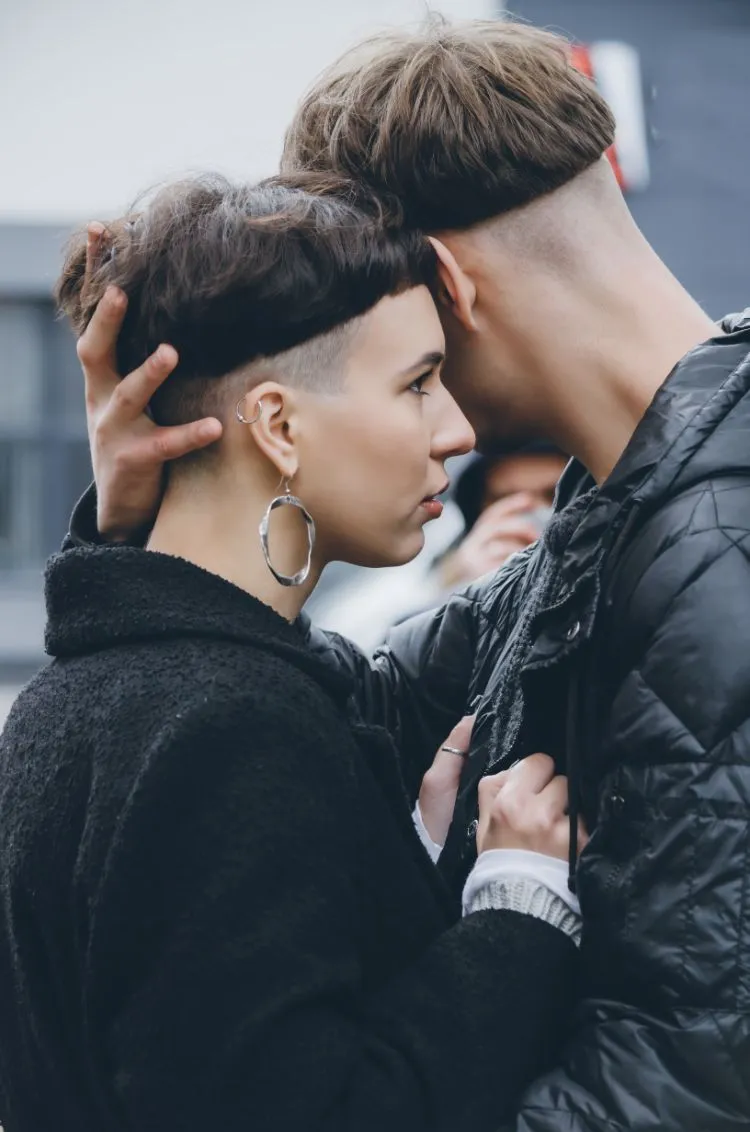 bowl cut hair trend hairstyle woman man androgynous