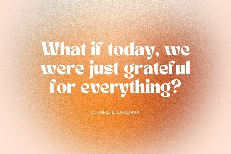 charlie brown present grateful quote thanksgiving