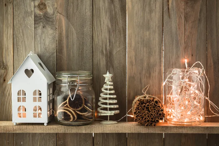 christmas decorations with glass jars easy diy ideas