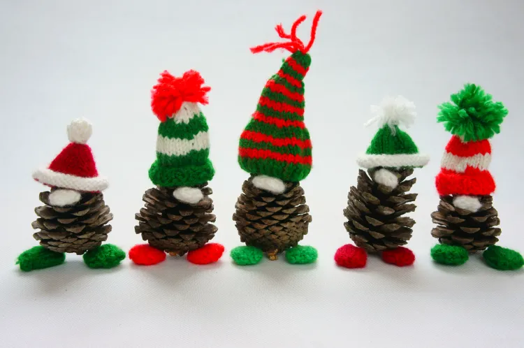 cute diy pine cone elves craft