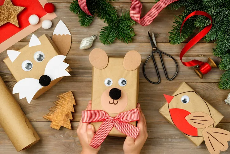 diy unique christmas gift idea for kids animal cut outs