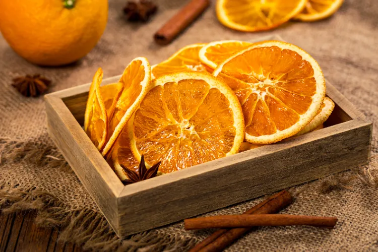 drying orange slices in dehydrator diy christmas decoration natural materials