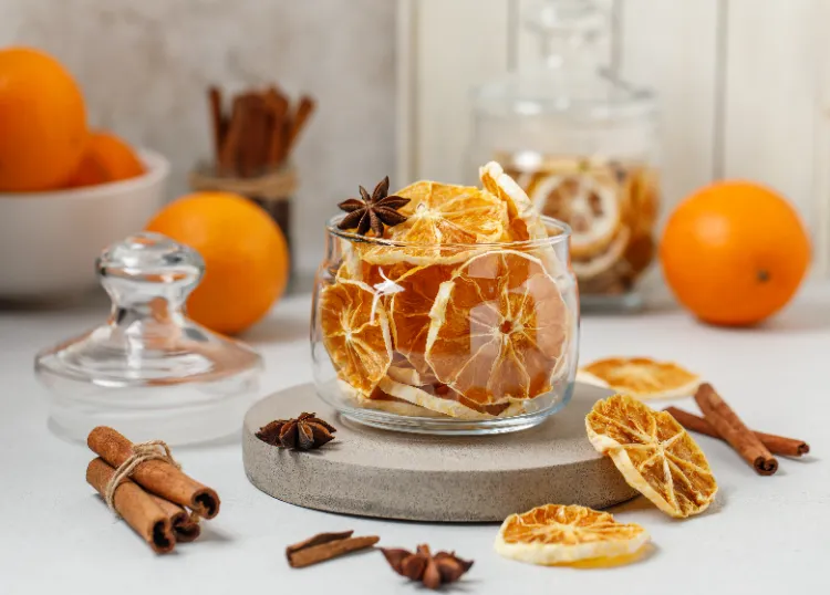 drying orange slices in the microwave what to do with dried oranges