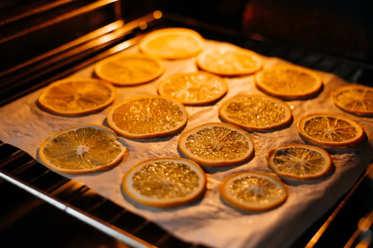 drying orange slices in the oven diy cheap christmas decorations
