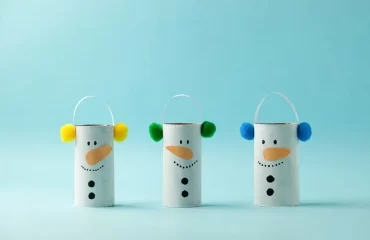 easy snowman crafts from toilet paper rolls