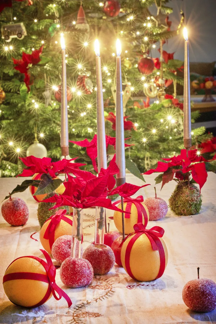 eco friendly christmas baubles with fruit easy centerpiece december end of year holidays