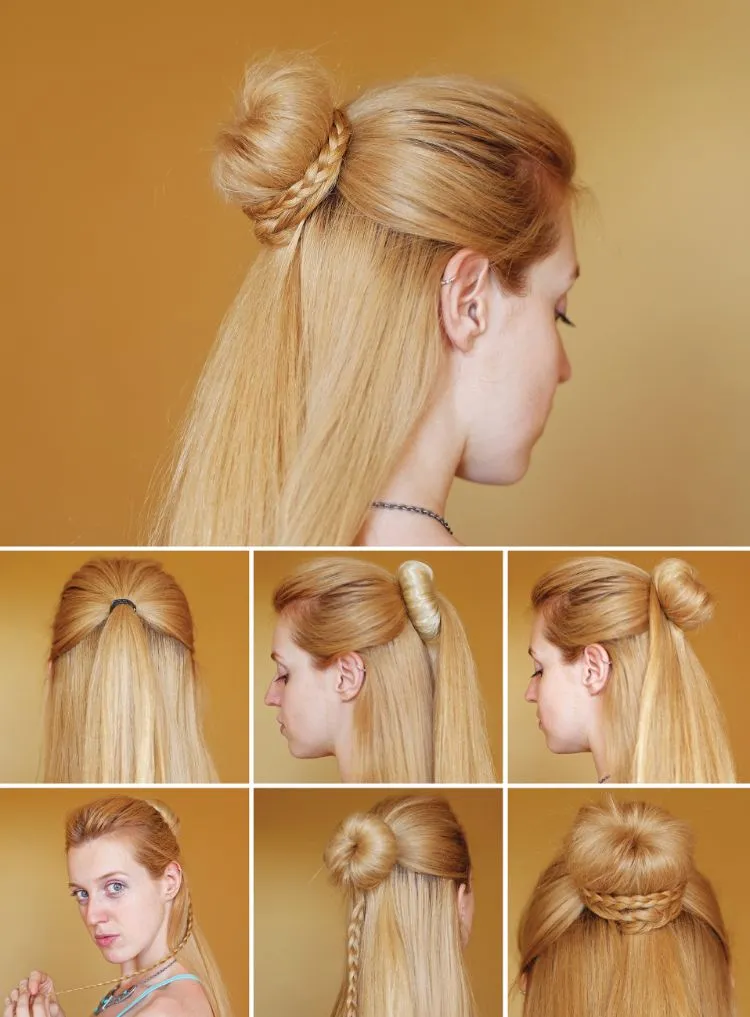 elegant updo hairstyles for long hair half up half down hairstyle tips