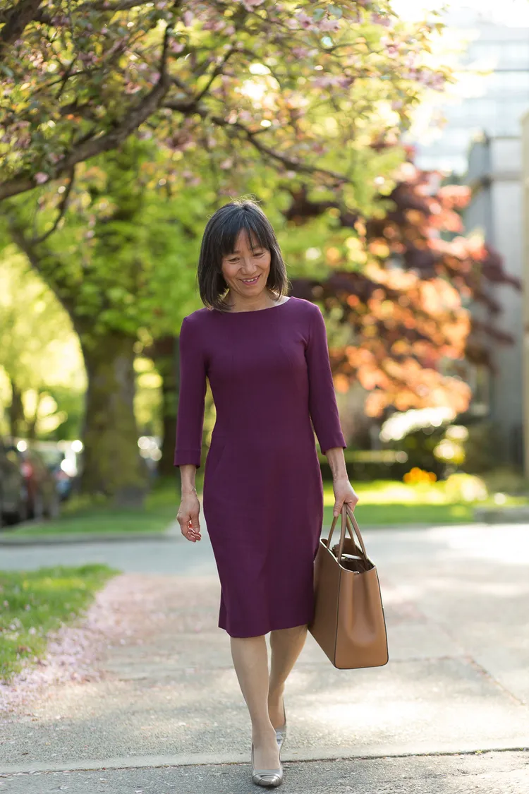 how to dress to go to work in fall trend monochrome dress woman 50 year olds