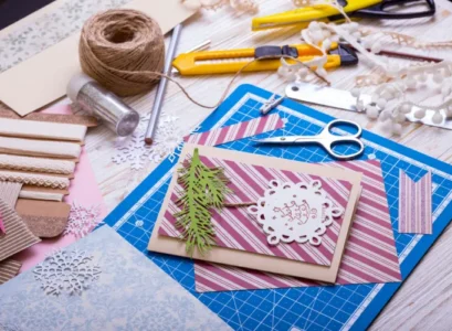 how to make a scrapbook christmas card ideas materials