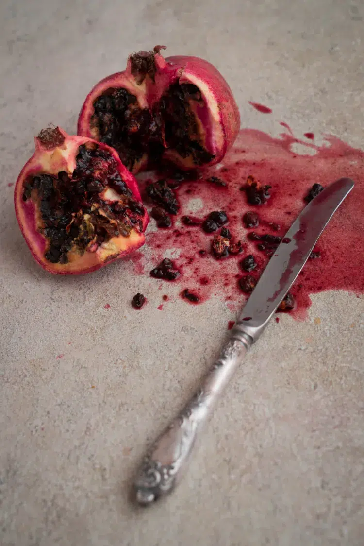 how to open a pomegranate easily