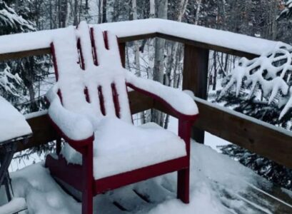 how to protect a wooden terrace in winter