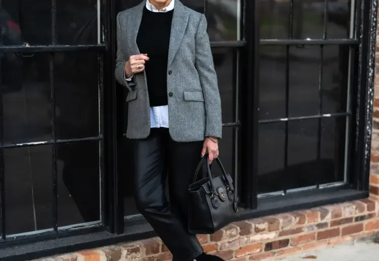 how to wear faux leather pants after 50