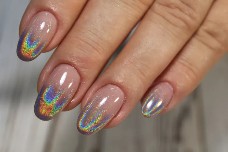iridescent ombre french tip nails december 2023