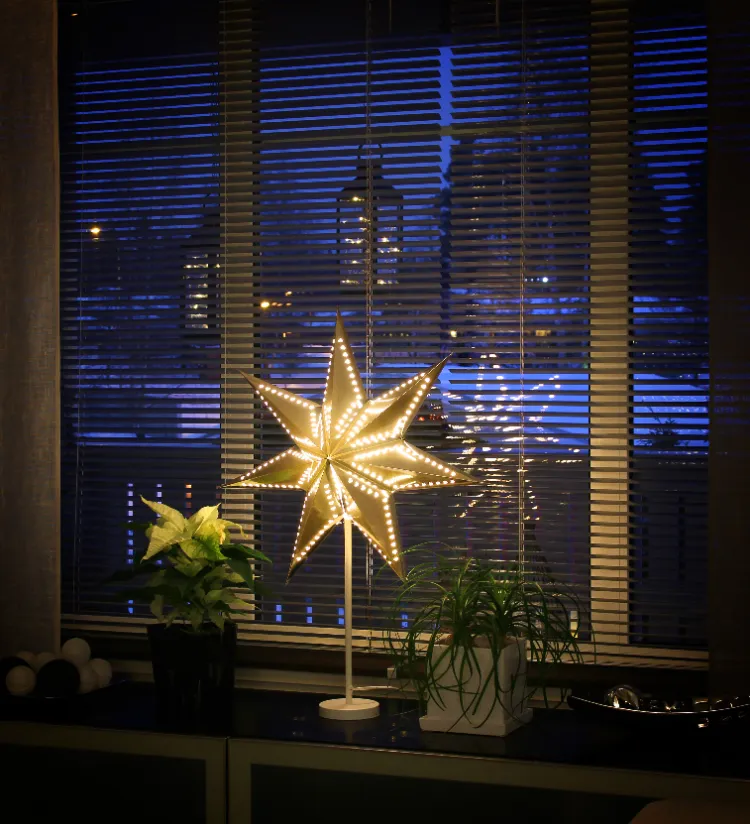 light up christmas star window decoration