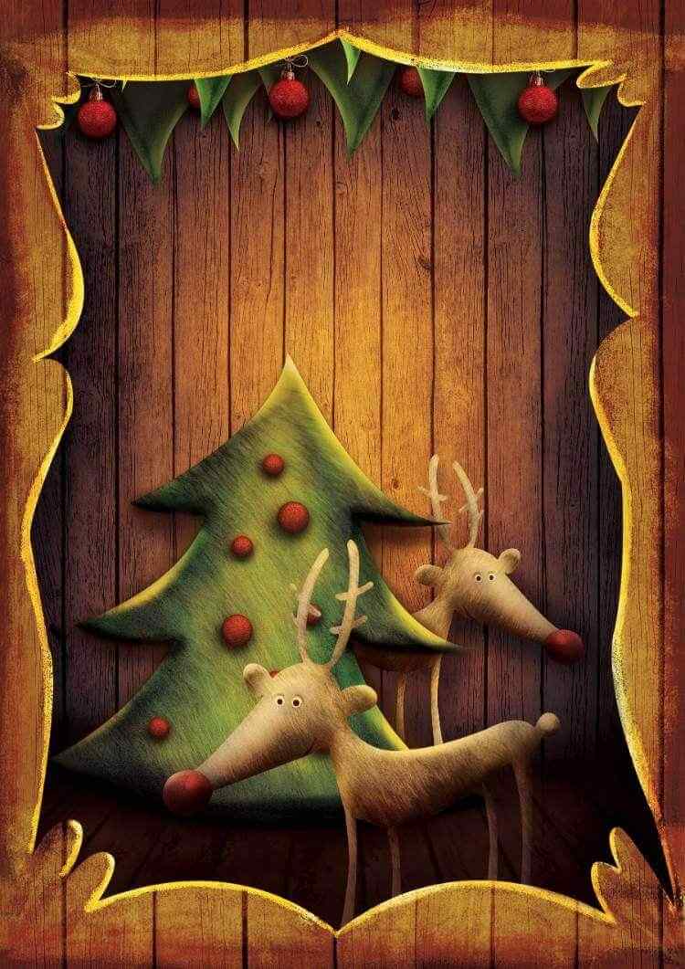 make a scrapbook christmas card free printable templates tree reindeer
