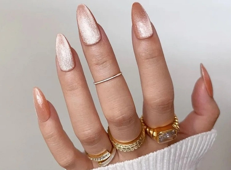 20 Very Chic Winter Manicure 2023 2024 Ideas To Opt For Now   Nail Art Winter Manicure 2023 2024 Velvet Nails Trend.webp