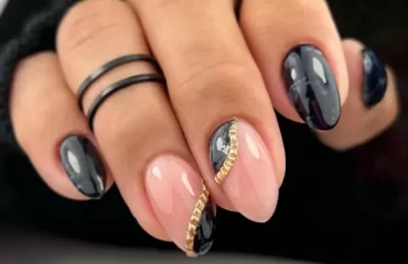 new years eve manicure ideas nail art trend 2024 glitter