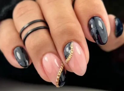 new years eve manicure ideas nail art trend 2024 glitter