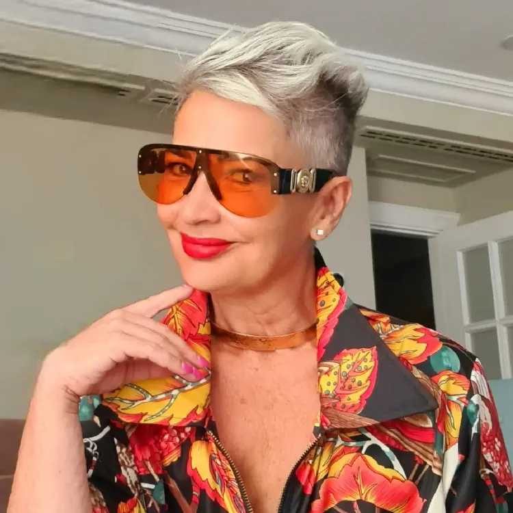 pixie with undercut for women over 50 cheeky short hairstyles for gray hair
