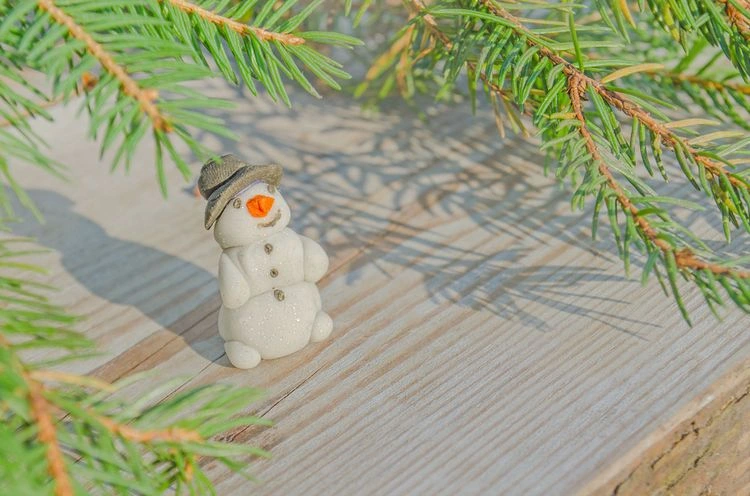 salt dough snowman decoration for christmas idea