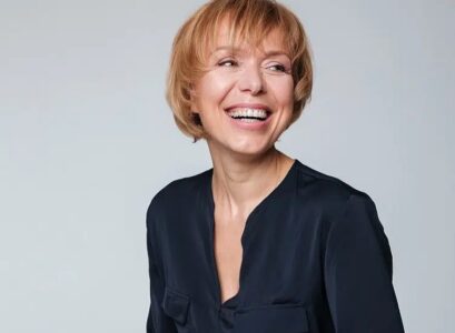 short layered bob choppy bangs rejuvenating haircut woman over 60