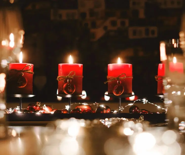 simple candle holder advent wreath