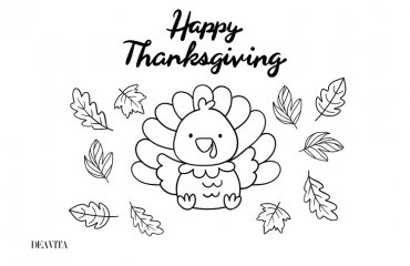 simple preschool thanksgiving coloring placemat 2023