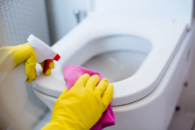 clean and disinfect the bathroom after party cleaning checklist