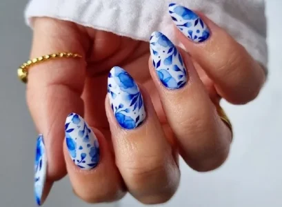 amazing blue nail art rebekahxpritchard
