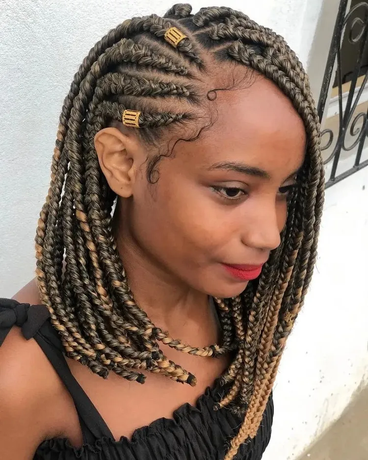 braided bob for women with dark skin 2024@trancascaroline