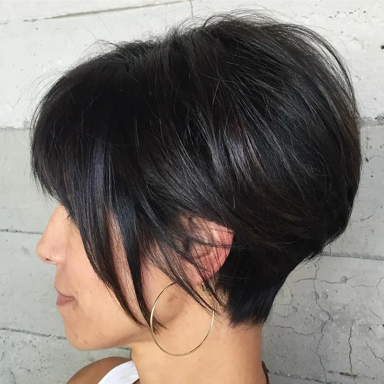 chic short hairstyles for thick hair