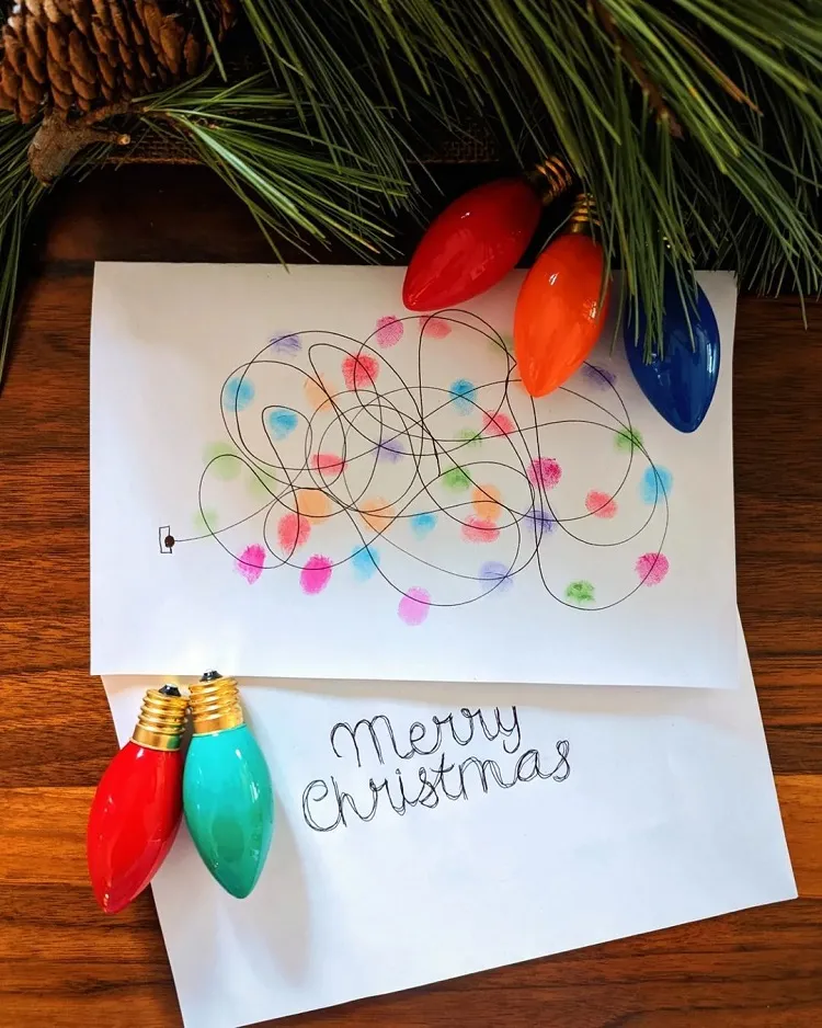 christmas card craft for kids and adults