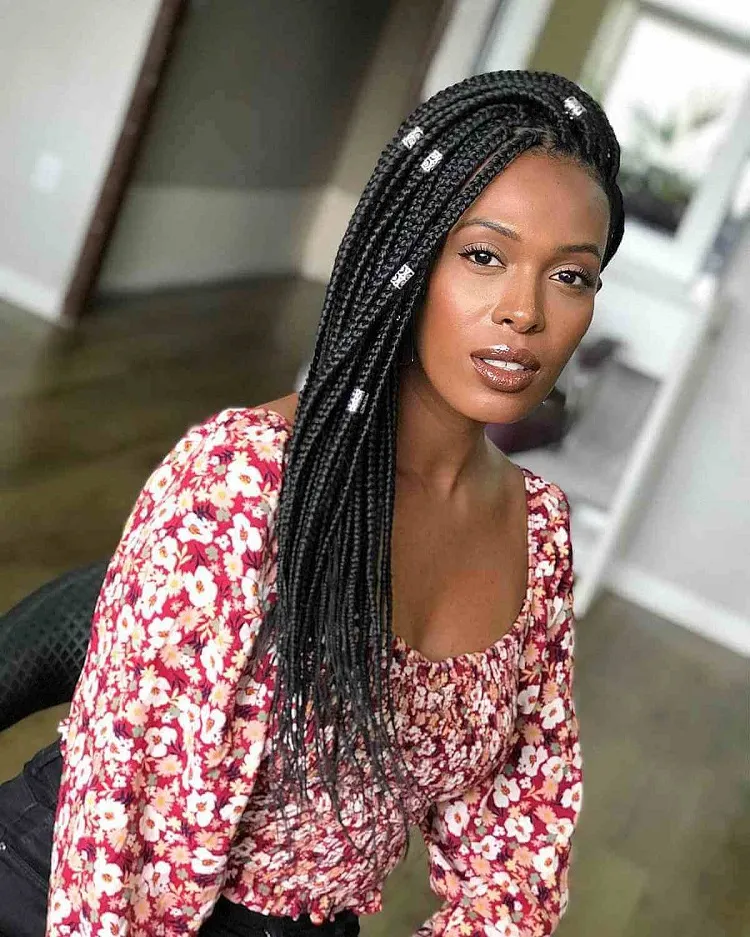 crochet box braids for dark skinned women@thamy melchior