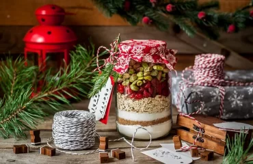 diy christmas cookie mix in a jar
