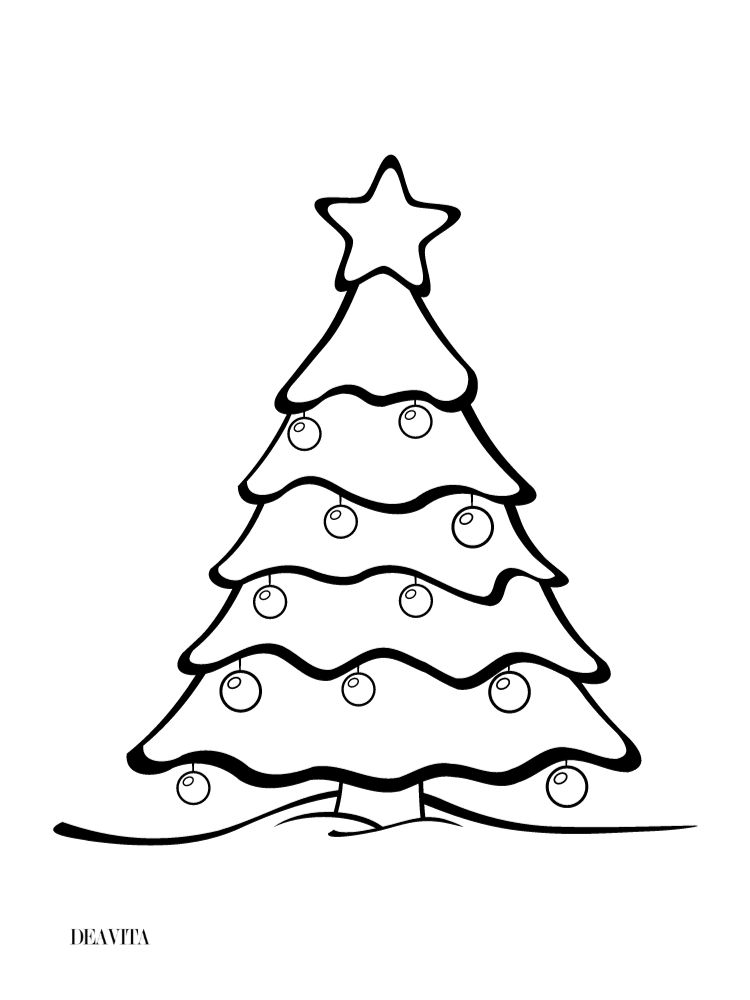 festive christmas tree drawing window art idea 2023