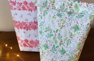 how to make a bag with wrapping paper for christmas guide