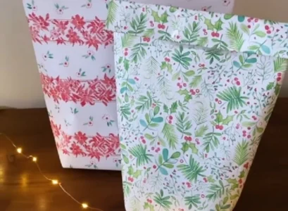 how to make a bag with wrapping paper for christmas guide