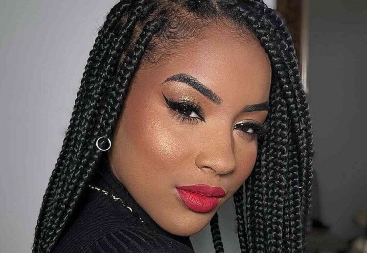 most beautiful big braids hairstyles for women with dark skin 2024